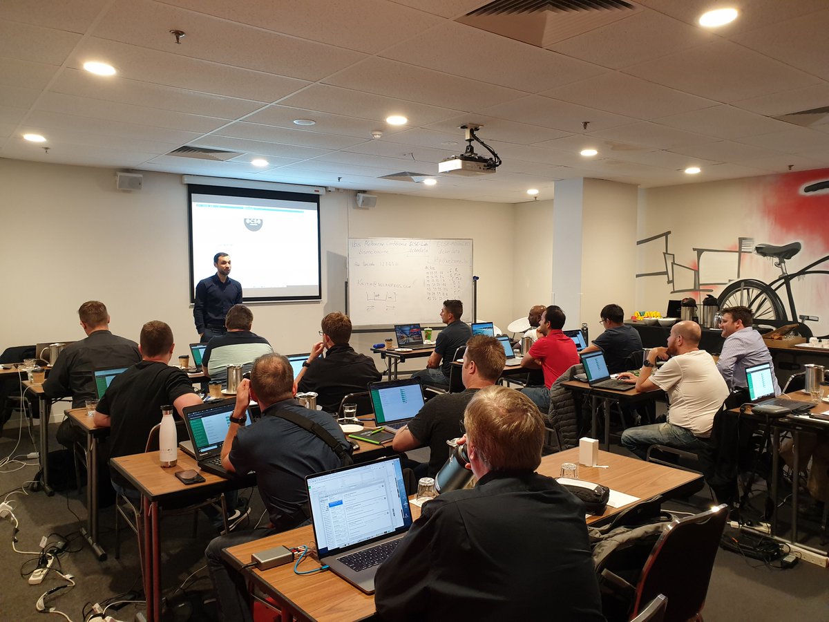 Networking_Dojo's tweet photo. First batch of Australian #Ekahau #ECSEAdvanced candidates getting ready to start their exam last week in Melbourne, @VergesFrancois @KeithRParsons @Michael_CITWA @WiFi_Burns @CharlieCrackle @AdventureMatt @boldery_luke https://t.co/v9WwTJeLG9