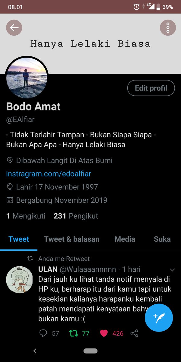 EAlfiar's tweet photo. Maaf mutualanku , twitku lagi error https://t.co/Ds07TEmcn9
