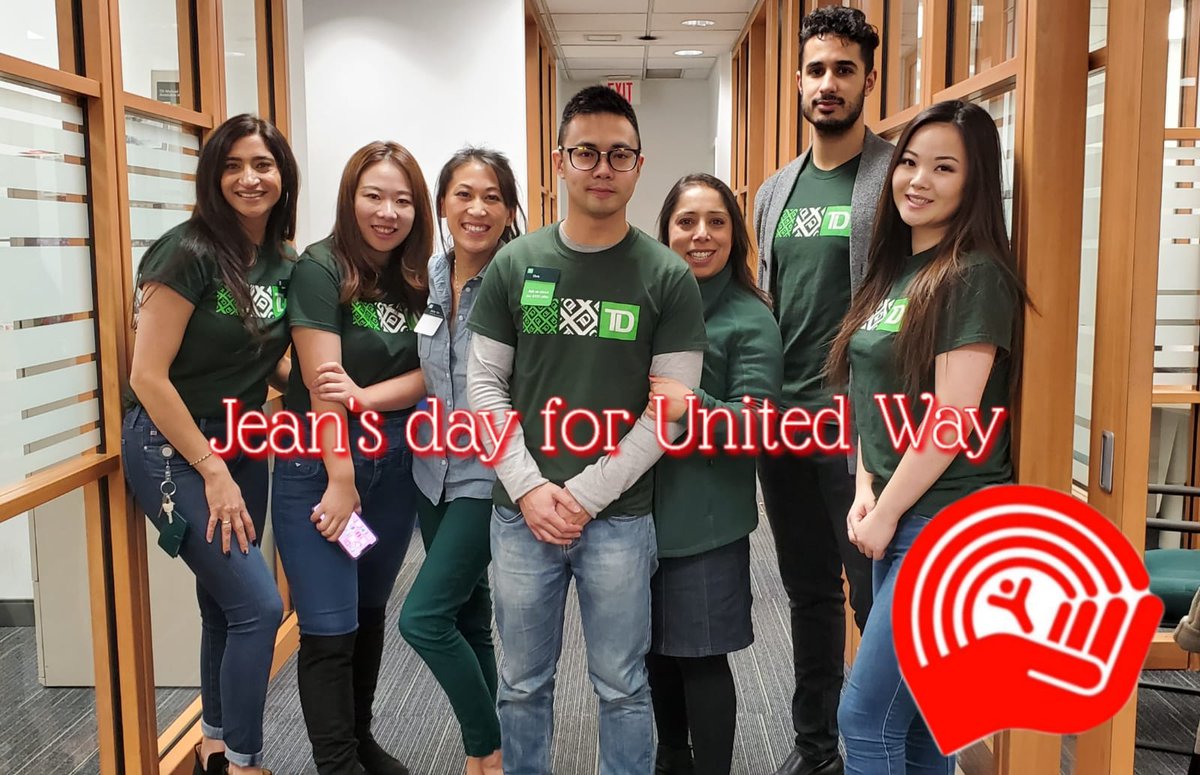 Jean's day 👖 for United Way ❤ #RSVDUNITED #unitedway2019 <a href="/JuliaKelly_TD/">Julia</a> <a href="/HSandhu86/">Harpreet Sandhu</a> @BrianW_TD <a href="/ivanho326/">Ivan Ho</a> <a href="/SaranSelina/">smiley</a> <a href="/kayliu128/">Kay Liu</a> <a href="/ChristopheriuTd/">ChristopherIu_TD</a>
