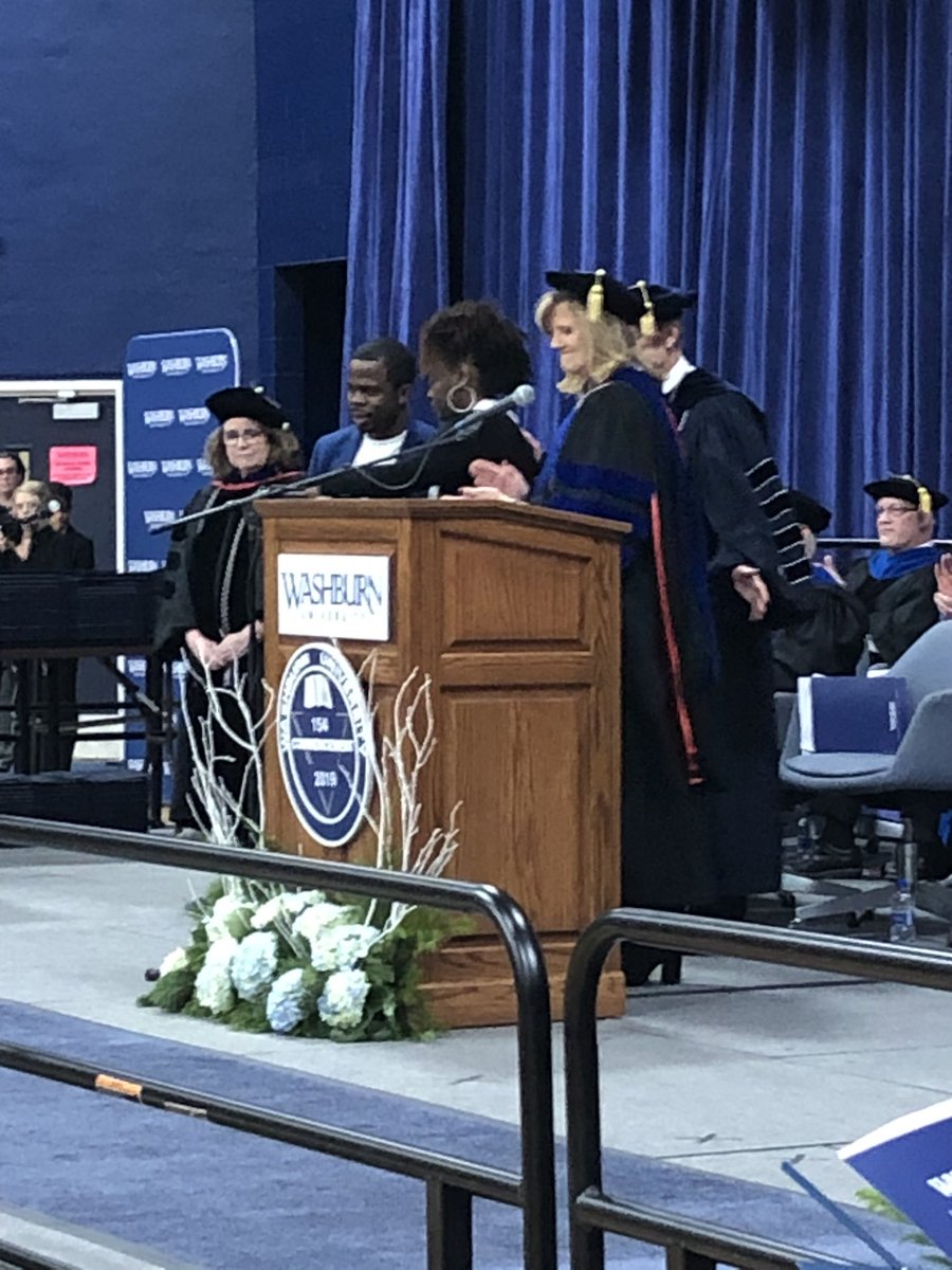 Congrats to Dwane Simmons’ family. His parents received his degree tonight.