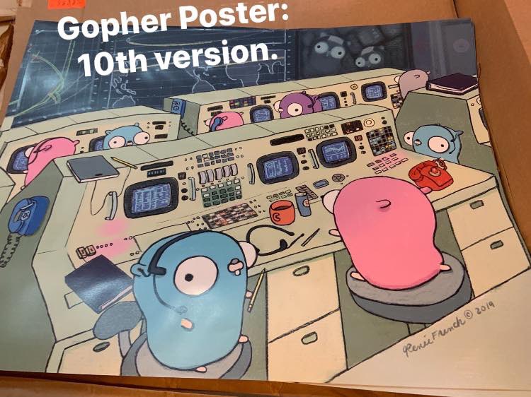 Evan_Lin's tweet photo. 收到社群寄來的 Gopher 十週年紀念的海報。
超棒的,有需要張貼的GDG 或是學校跟公司可以來找我拿。
#Golang #GDE #GoBridge https://t.co/d5mvo4hyR0