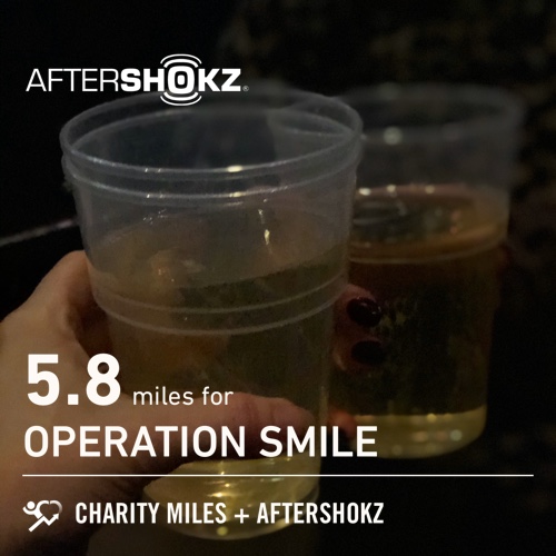 #FiftyFans @fiftys_fitties We danced 5.8 @CharityMiles with @petetong & @heritageorc for @operationsmile. Thx @Aftershokz for sponsoring me