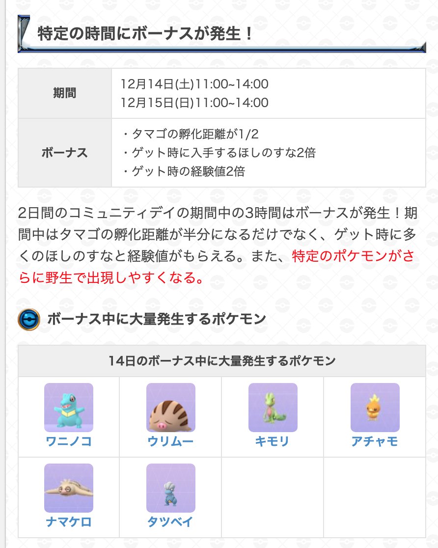 ポケモンgo攻略 Gamewith 11時よりボーナが開始されております またボーナス時間中は野生のポケモンも少し変化します ポケモンgo T Co Dddsbxvt1p T Co Ehyq7tcucu Twitter