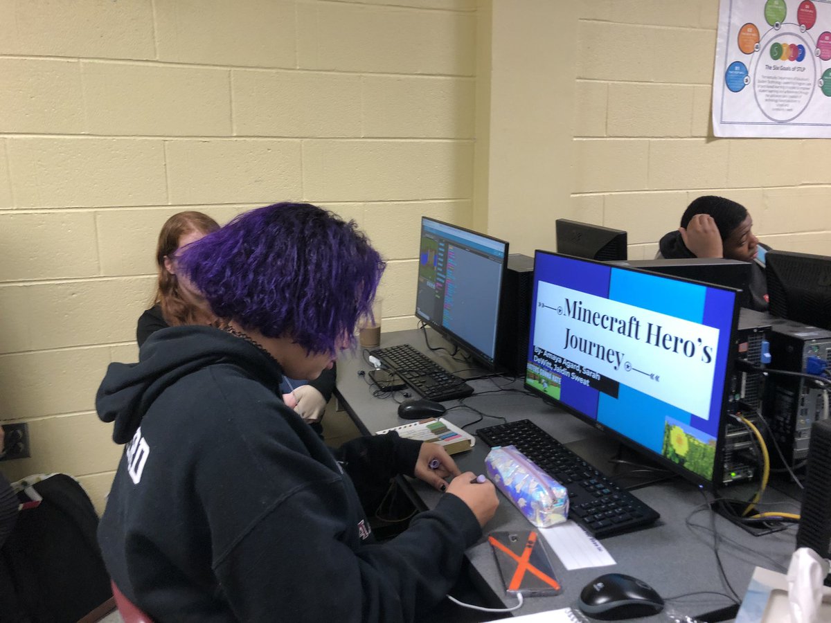 MzOutland's tweet image. Hour of Code using Minecraft! #fcpshourofcode2019 #hourofcode2019 #girlscancodetoo
