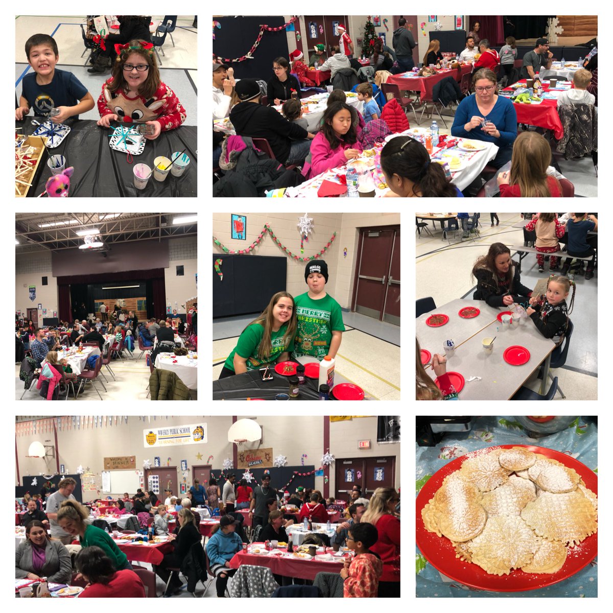 WaverlyPS's tweet photo. What a night!  Thanks to all of our SCC, teacher reps, volunteers, community partners and Santa for a fantastic event.  #WaverlyWolves https://t.co/4vqCYU9atF