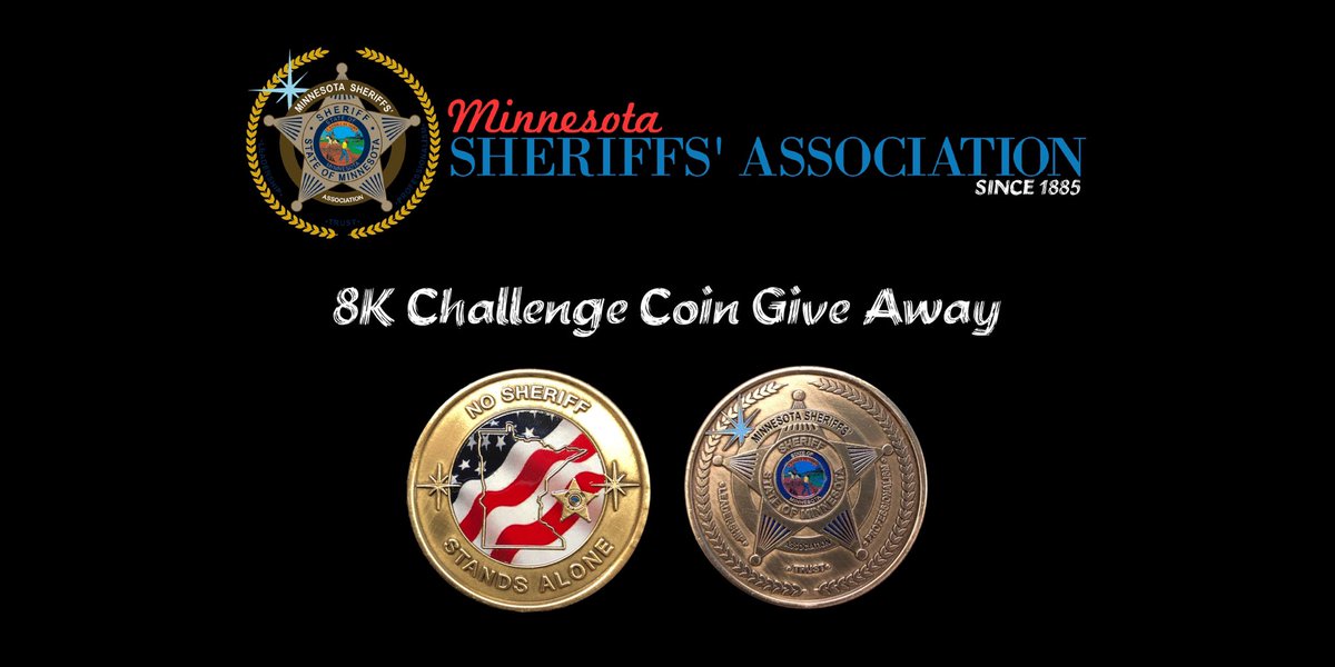MNSheriffs's tweet image. Challenge Coin Give Away! Become the first follower to ever receive an MSA Coin!

We only need 245 followers to hit 8K!

Once we get there, we’ll be giving away a challenge coin!

Requirements to win:

Must Follow us
Must RT &amp;amp; Like this post

#LivePDNation #LivePD #GiveAwayAlert