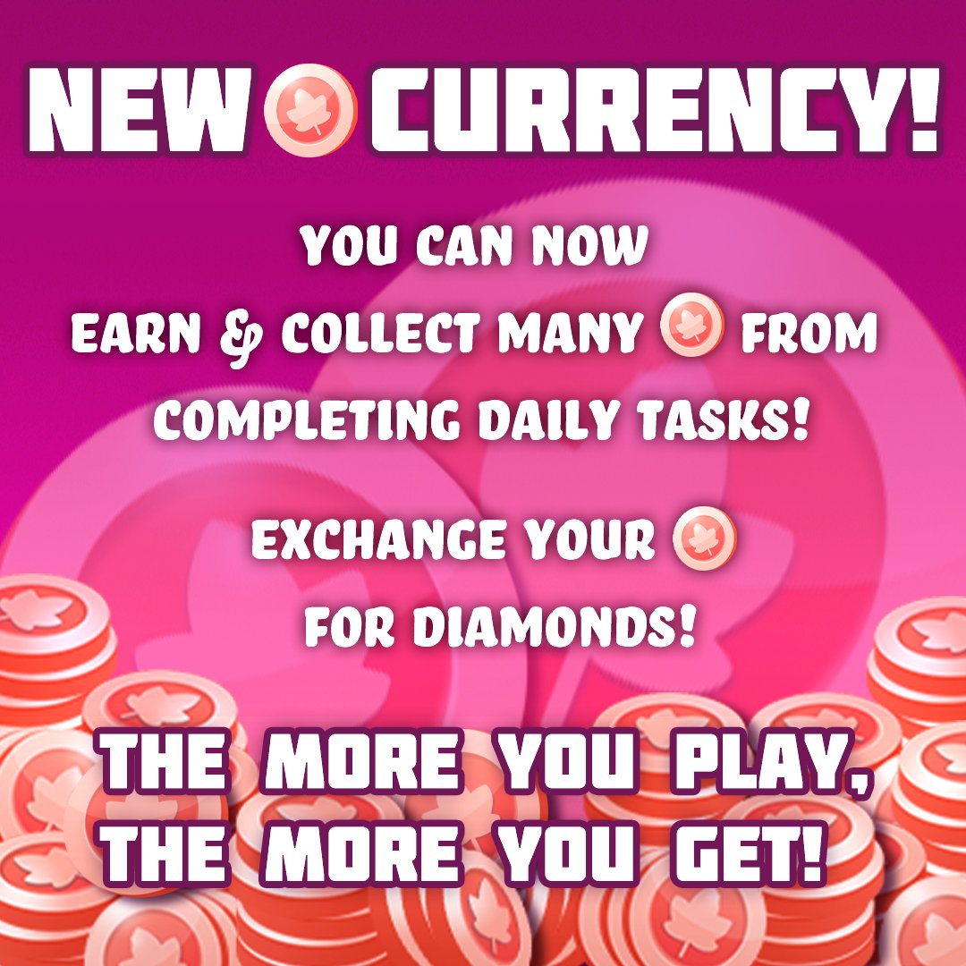 We're introducing our NEW currency: Maple coins! 🎉
Live tomorrow!

#ChaptersGame #GameDev