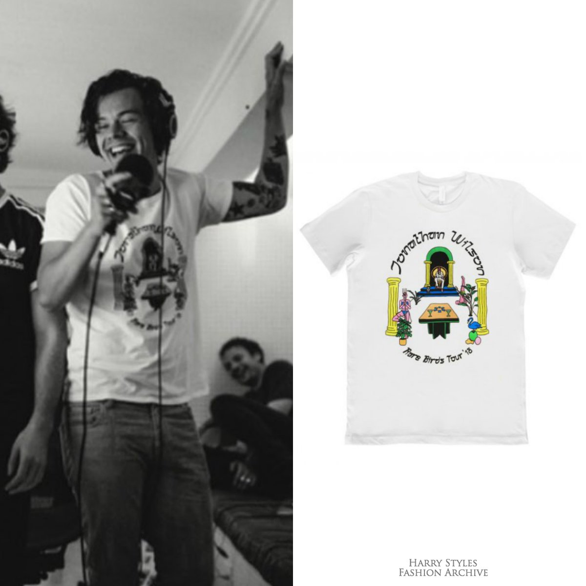 Harry Styles Fashion Archive on Twitter: "Harry wore a limited edition @songsofjw “Rare Birds Tour” t-shirt in the Line album booklet. / Twitter