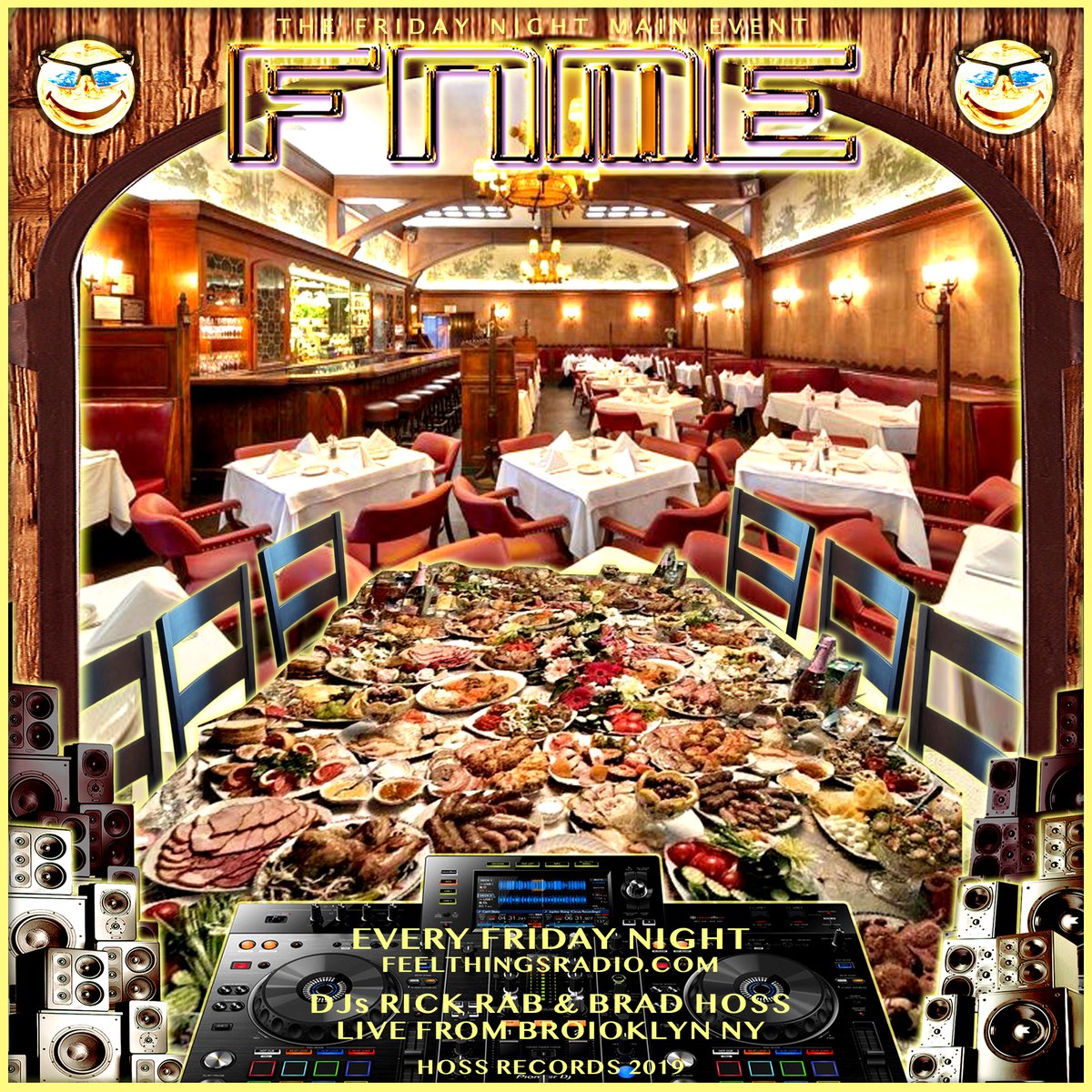 #FNME tonight 11pm
Brad Hoss birthday <a href="/hossrecords/">HOSS Records</a> 
whole crew coming thru
listen on feelthingsradio.com