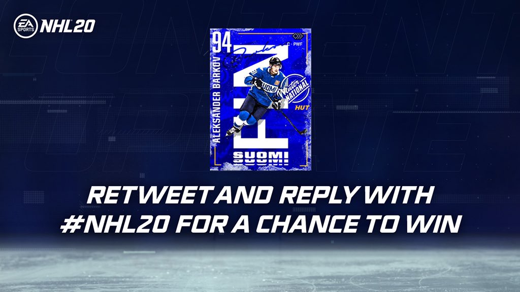 Boys...Retweet and Reply with #NHL20 and I may #ClappyBless your HUT Inbox with this beautiful <a href="/Barkovsasha95/">Aleksander Barkov</a> item 🐐🐐🐐