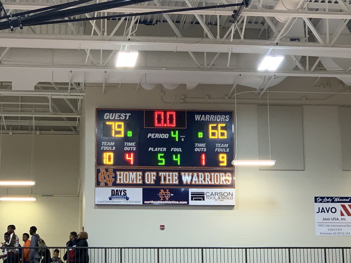 Final score!  ⁦<a href="/McIndiansBB/">Mike Thompson</a>⁩ takes the win!  #prideinthetribe❤️🏹🏀