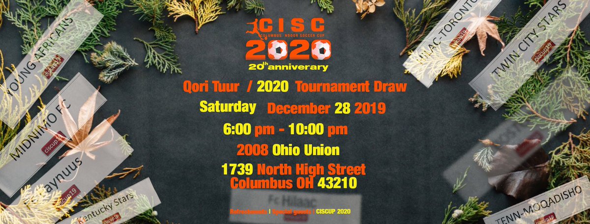 CISCup's tweet photo. CISCUP 2020 team draws / qorituur on December 28 at OSU #CISCUP #ciscup2020 https://t.co/GL2Wcqh7FV