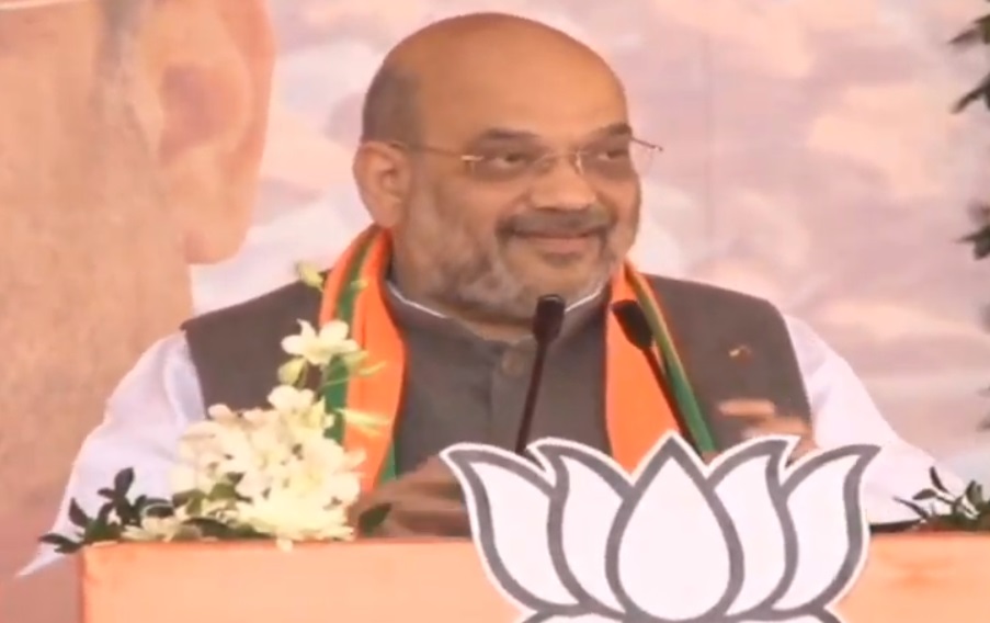 BJPLive's tweet photo. Shri @AmitShah is addressing a public meeting in Giridih, Jharkhand. Watch LIVE at https://t.co/DSSG2DFfTG #BJPWinningJharkhand https://t.co/CqGpZYOKGz