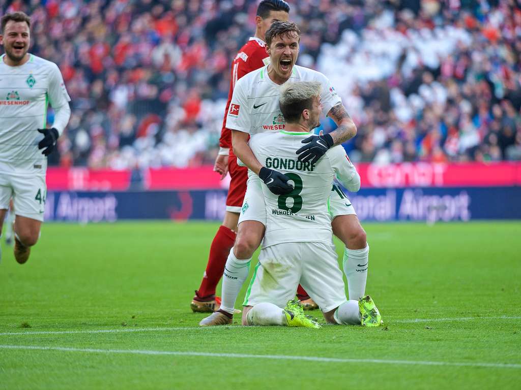 mkampHB's tweet photo. 2017/18: Sensationell geht Werder in München in Führung. Torschütze Jerome Gondorf der Blonde. Die Führung hielt fast bis zur Halbzeit! Endstand: 4:2. #FCBSW https://t.co/At7giYfaej