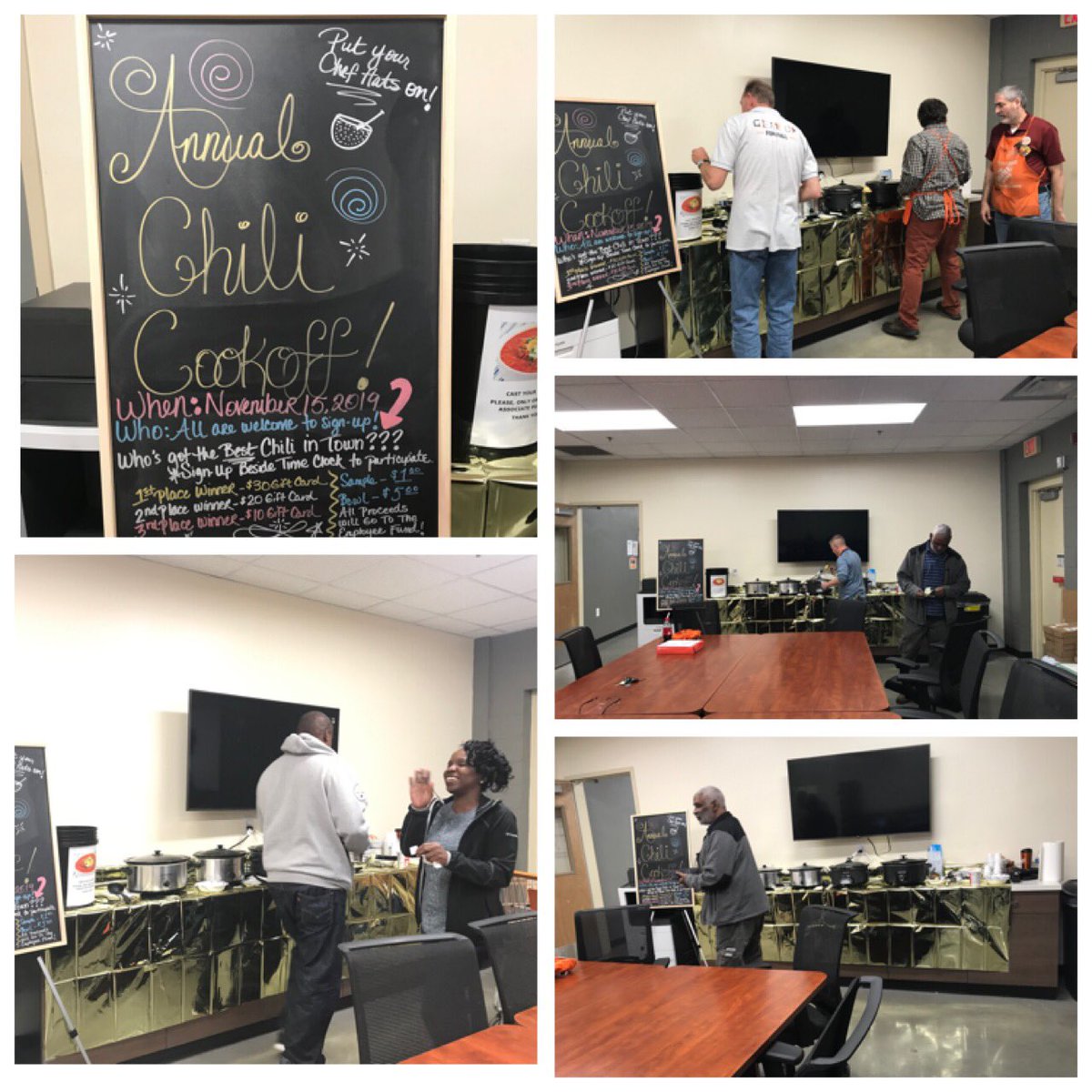 Shayla38427585's tweet photo. 🌶🌶 🌟3602🌟Chili Cookoff winners revealed🌶🌶🤩🤩🔥
Cashier 💥Jennifer💥 and DSup 
💥Victor💥 tied for 🤩2️⃣ND🤩place, while 💥Shawn💥 one of our flooring specialists won 🤩1️⃣ST🤩place🎉🎉 Great work Shawn and we look forward to taking you on at next year’s chili cookoff🎉🎉🎉 https://t.co/u3KdhiS9Z4
