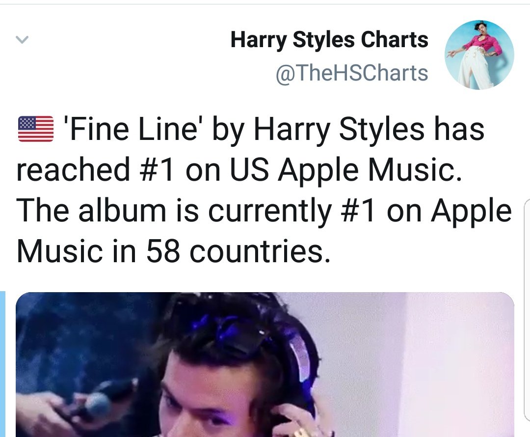 To sum up the day of its release,  #FineLine reached #1 on itunes in 70 countries (including US), #1 on apple music in 58 countries (including US), #1 WW on itunes chart and Apple music chart, got amazing reviews and was the best selling artist in the world.  #FineLine deserves.