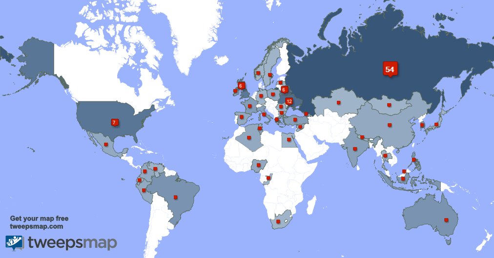 Special thank you to my 3 new followers from Russia last week. tweepsmap.com/!Belz_69