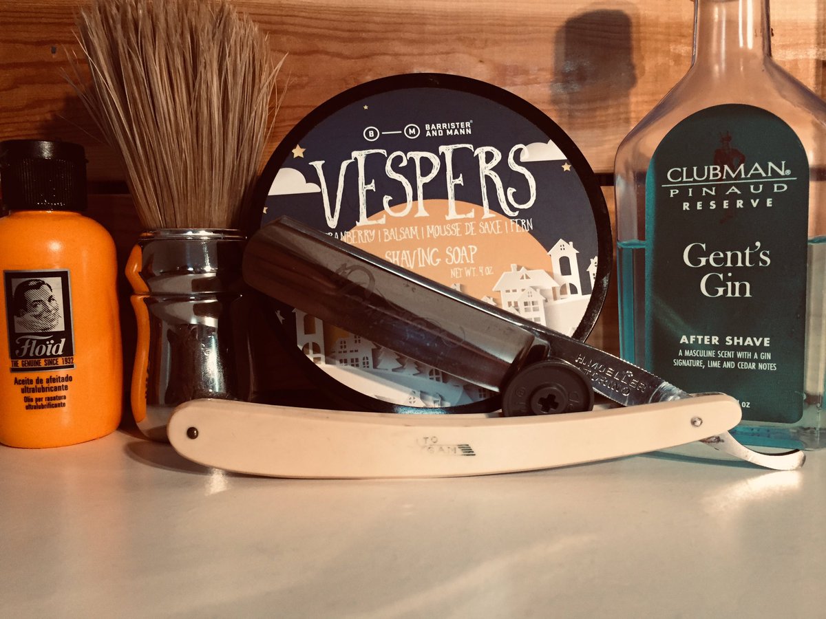 What a great way to start the day! #wetshaving #straightrazor #sotd