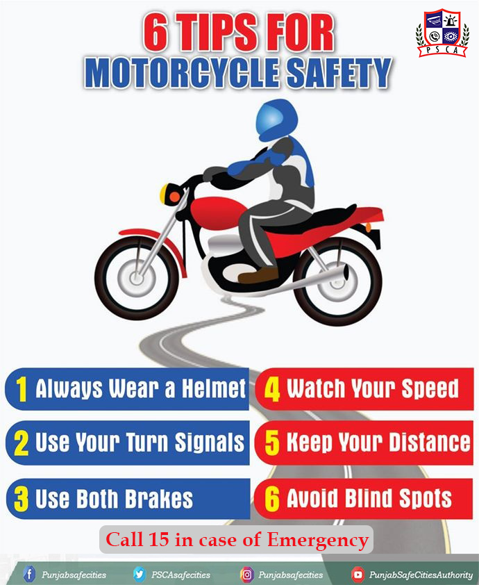 PSCAsafecities's tweet photo. Tips for Motorcycle Safety.
#PSCA #PPCI3 #Traffic #Accidents #Helmet #Speed https://t.co/1p2sGirsZi