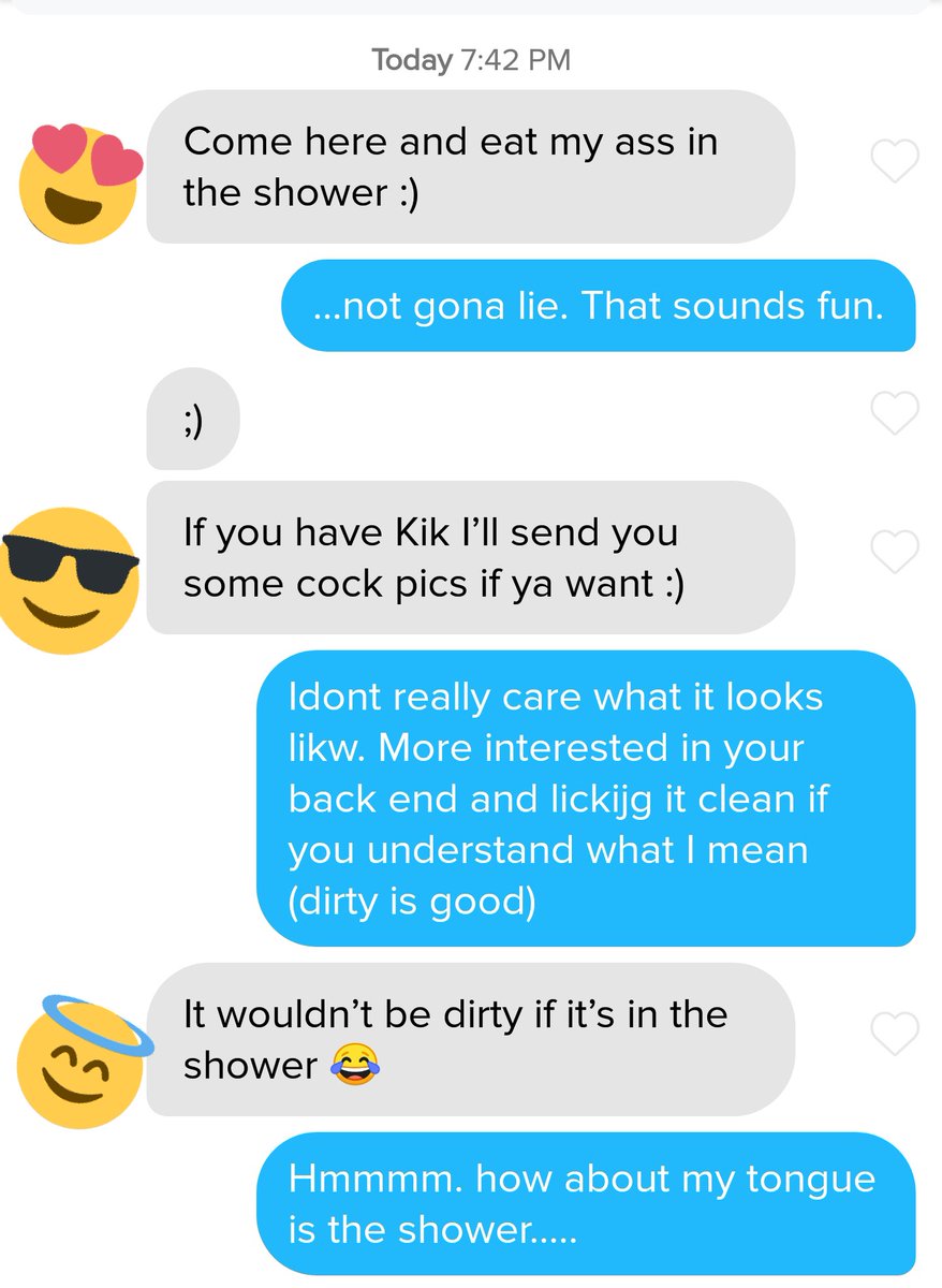 gabfrab's tweet photo. Because my own love life is a depressing mess I've once more turned to pretending to be a fart eating Christian on tinder.

Here's my profile/the very first message for JoAnne. More to follow. https://t.co/pHfS3b9fD3