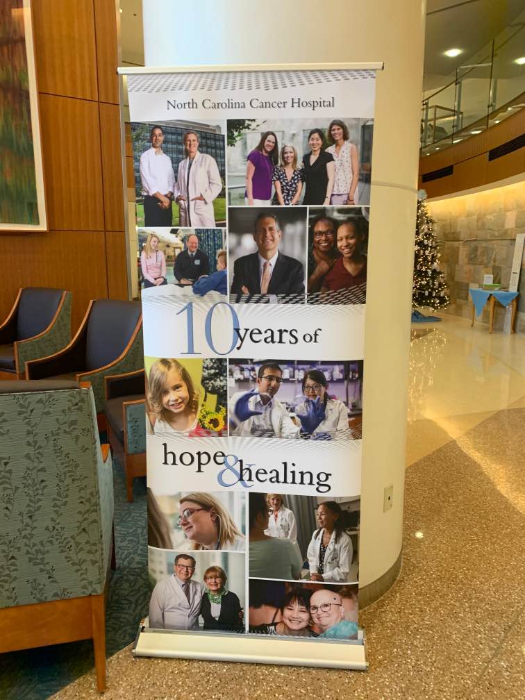 sunildavv's tweet photo. It feels good to see that UNC North Carolina Cancer hospital featured our lab research in the recent poster #lineberger #unc #cancerresearch #dnadamage #guptalabunc @guptalabunc @UNCResearch https://t.co/2MAQ0e0jIq