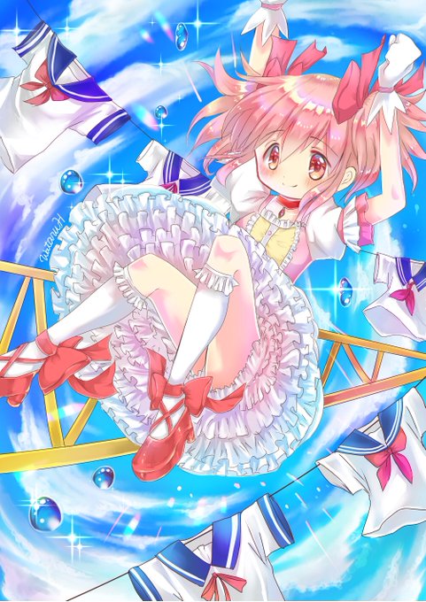 鹿目まどかのtwitterイラスト検索結果 古い順