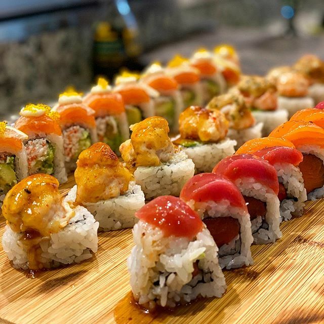 Some of the best sushi around - <a href="/tang_sushi/">tang tang sushi</a>.  Highly recommend: 
Tang Lobster (middle) - Crab Salad, Avocado, Baked Lobster, Unagi Sauce, Miso Glaze Sauce and Black Pepper Sauce, Tempura Crunch.

Citron (back)- Crab Salad, Avocado, Salmon, Sliced Lemon, … ift.tt/34niVKi