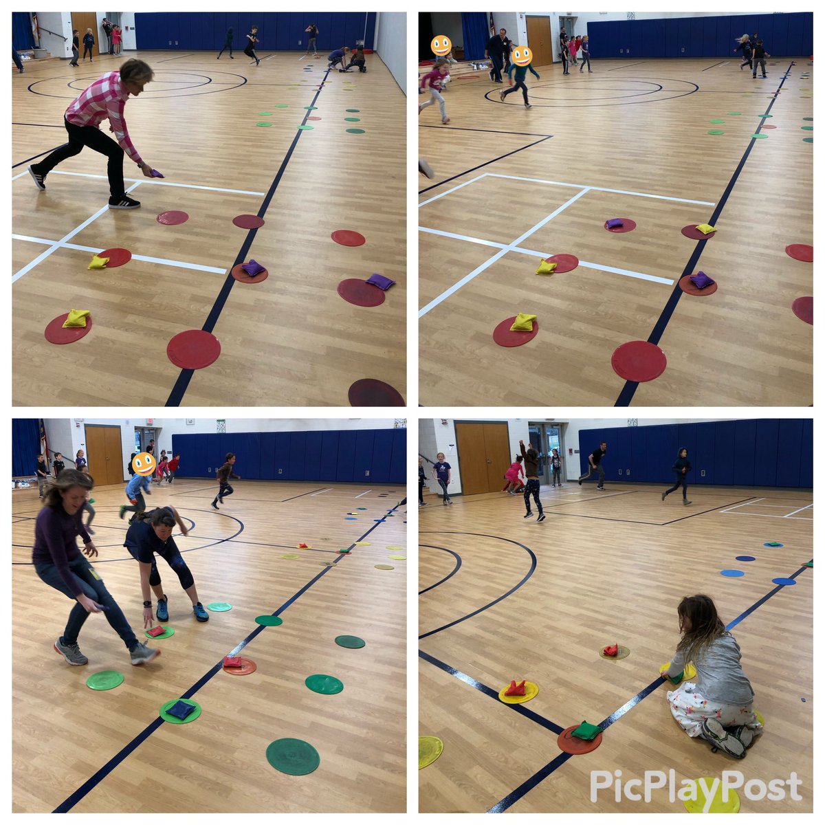 During “Take Your Parent to PE Week,” 2nd &amp; 3rd grade <a href="/StoughStallions/">Stough Magnet Elementary School</a> worked on cardio by playing the game Fitness Tic Tac Toe. These parents certainly showed they can keep up with the students.