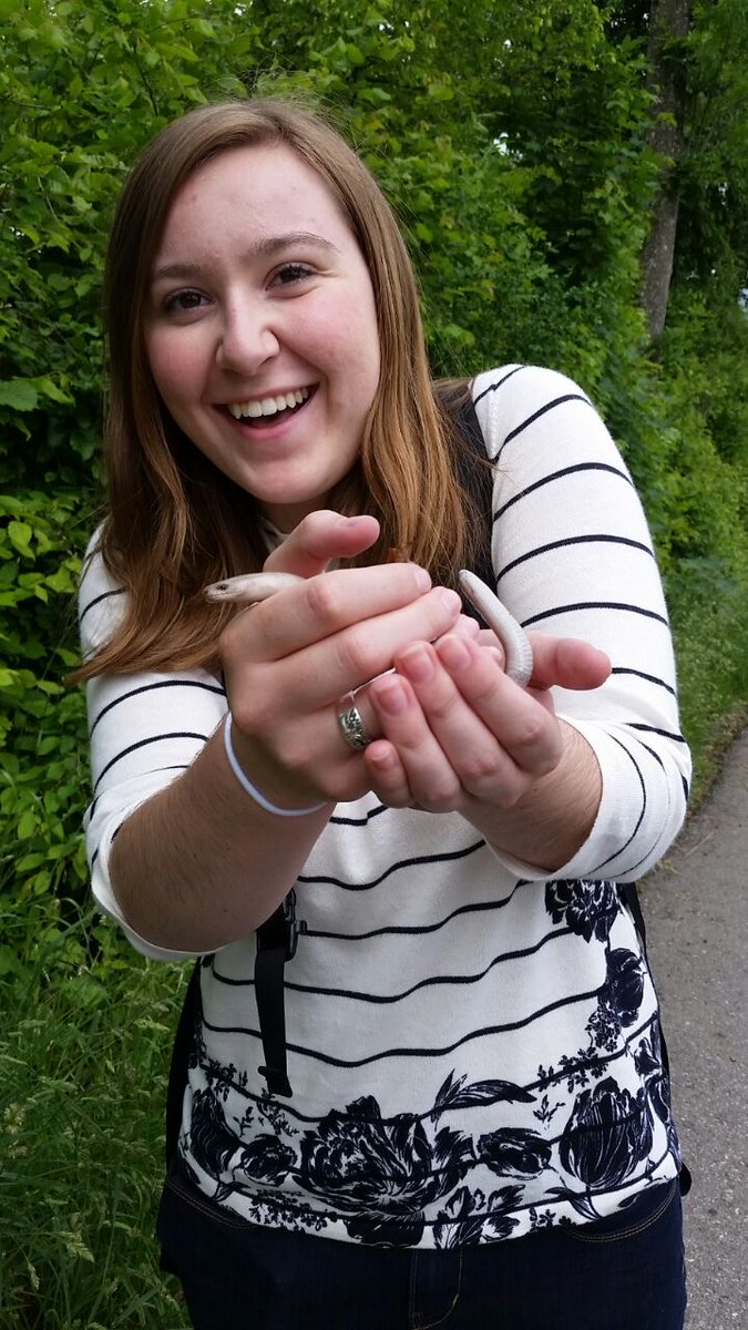 lindseydraws_27's tweet photo. Throwback to a college travel course. While walking the foothills outside Zurich Switzerland 2015, I came upon a Pallas's glass lizard. After snapping a couple photos, I let them go back in the same spot I found them. I look ridiculous but joyful. #glasslizard #lizard #reptiles https://t.co/x0gUxIOyJL