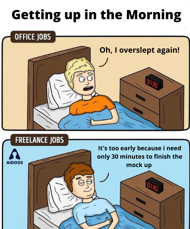 aidoology's tweet photo. The #freelancelife is pretty cool you don’t have to get up early in the morning. You can finish your work on your own schedules.
What’s your opinion about freelancing?

#flexiblework #worklifebalance #freelance #paypertask #remotework #SMEs #workformhome @aidoology https://t.co/NkC7KnQA8q