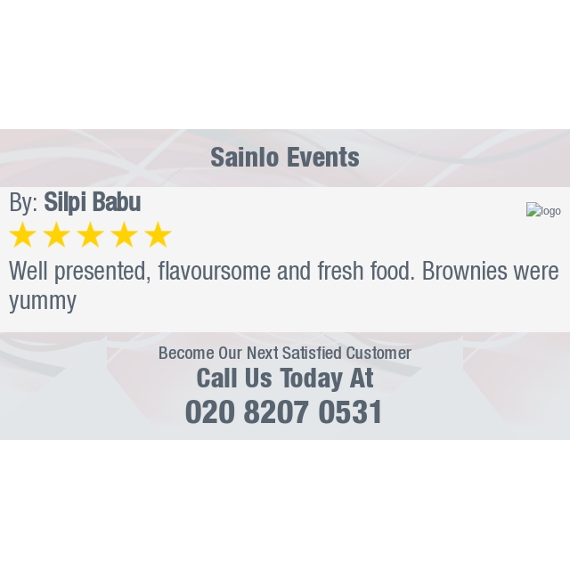 5 Star: Silpi B. "Well presented, flavoursome and fresh food. Brownies were yummy" bit.ly/2LAvn5u