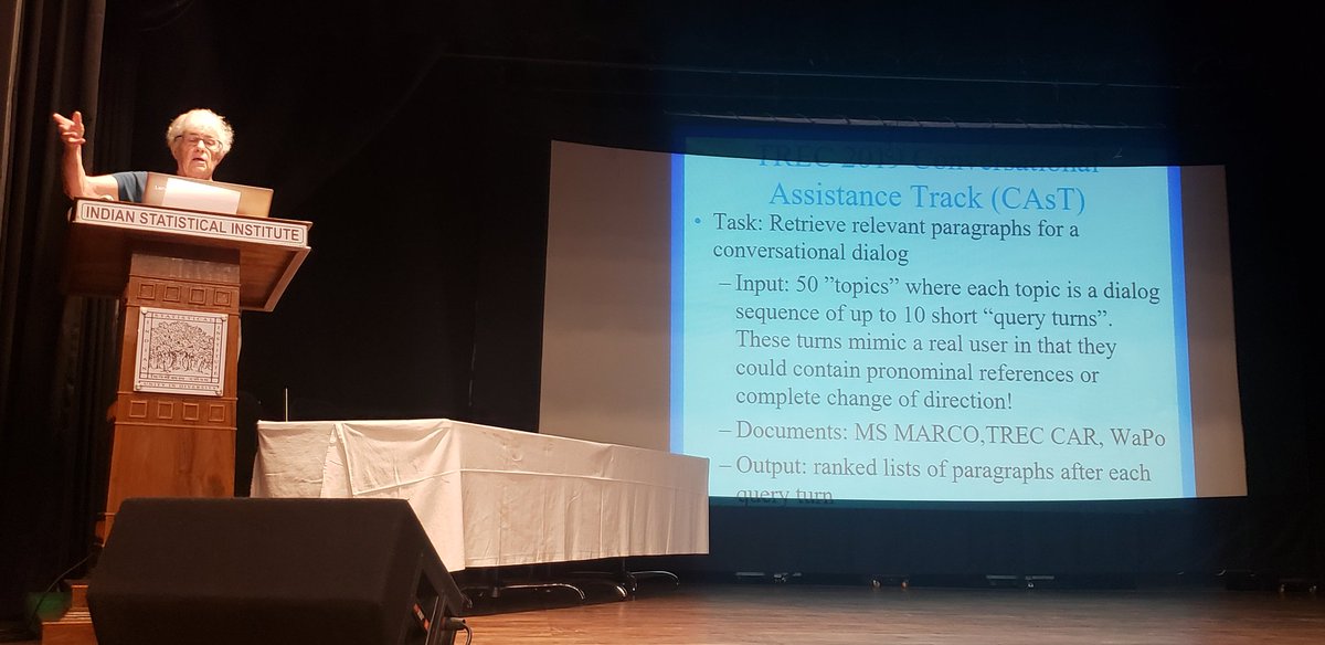 UnderdogGeek's tweet photo. TREC Conversational Assistance track and Deep Learning track. #FIRE2019 https://t.co/WmnAWTfenZ