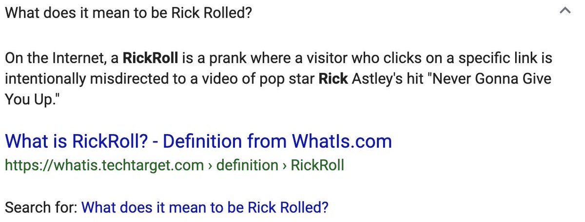 Rickroll - What does rickroll mean?