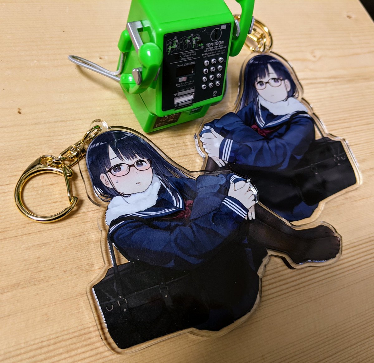 アクキー届きました 両面 印刷面保護のコートもお願いしてよかった 10cm もりちかのイラスト