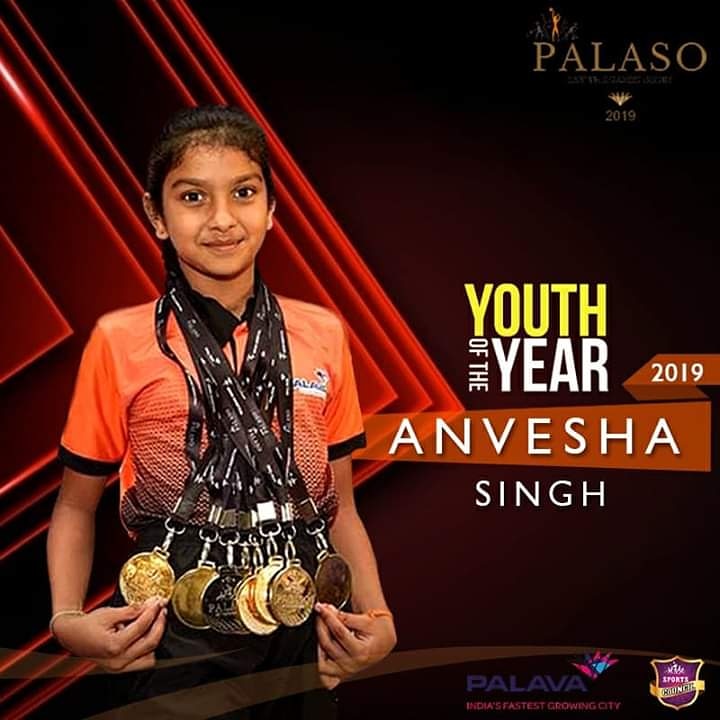 PalavaCouncil's tweet photo. We proudly announce 🏆 The Youth Of The Year 2019, #palaso is 🧢ANVESHA SINGH (9 YRS). 
With 7 Gold and 1 silver in 5 sports and brilliant academic performance she clinches it. Thanks for all love and support @LODHA @MiLOKMAT  @afiindia @TheBridge_IN @timesofindia @Sports_NDTV https://t.co/hcIdPuUxmu