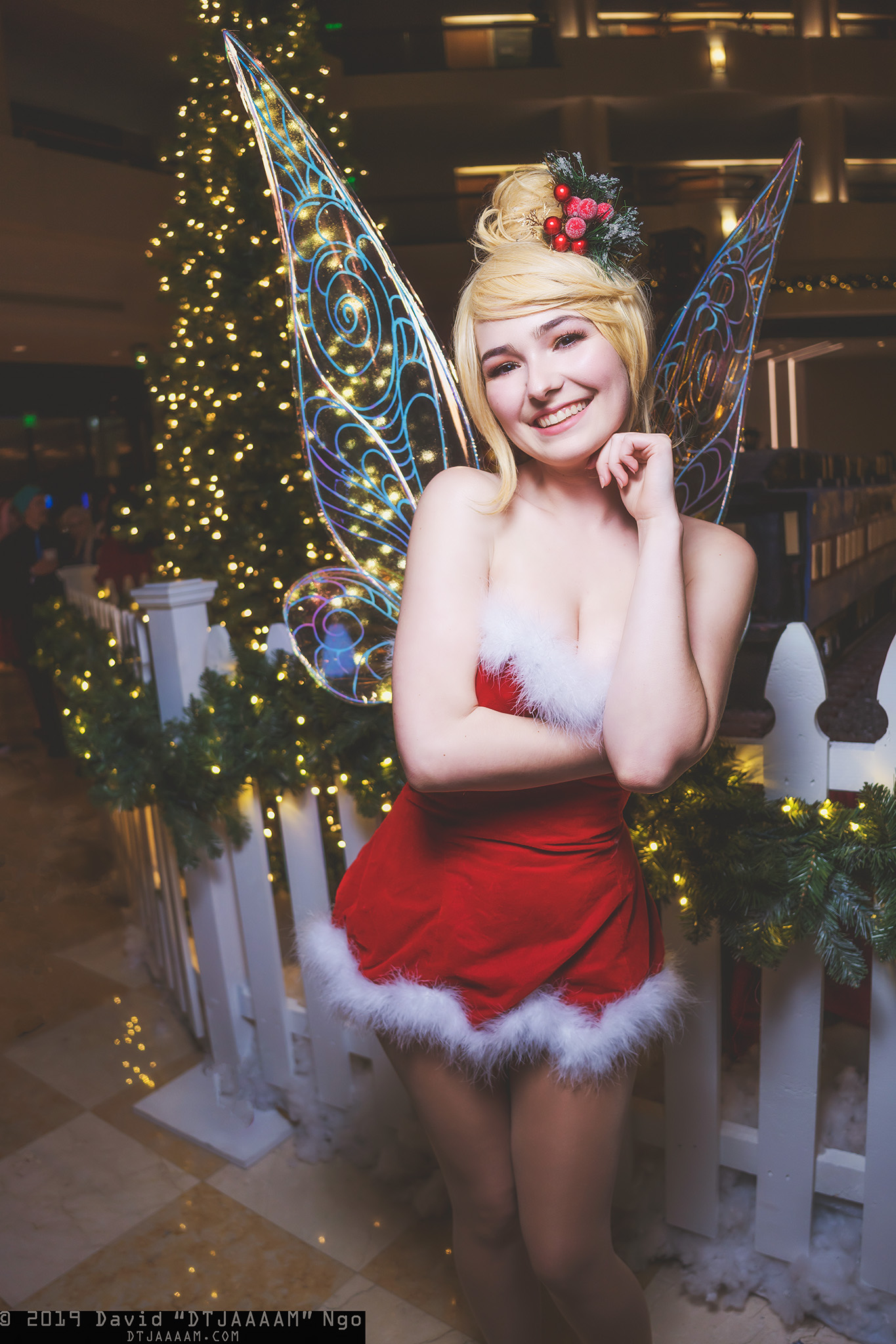 Christmas Tinker Bell cosplayed by. 