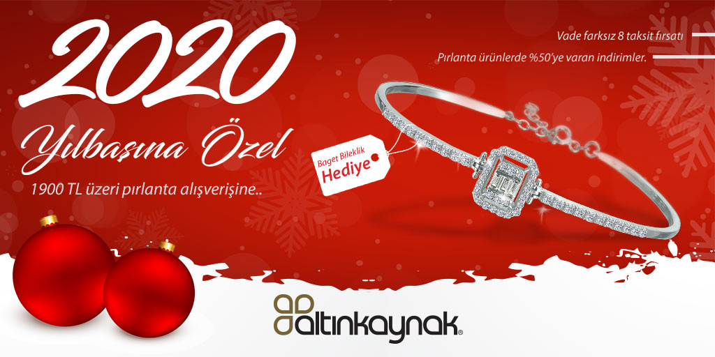 Altınkaynak mücevherat yeni yıl alışverişlerinde de bizi tercih ettiğiniz için siz sayın müşterilerimize ince işçilikli, baget kesim taşlardan oluşan fantezi bileklik hediye etmekten mutluluk duyar. 
altinkaynakstore.com/kampanyalar/20…
