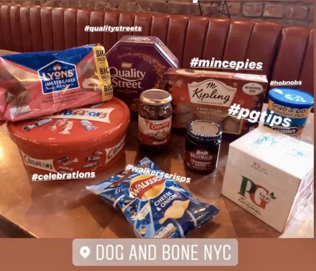 There’s Christmas shopping , and then there’s multitasking! Get people what they really want... while fitting brunch or a sneaky pint! #cornershop #getthemwhattheywant #qualitystreet #celebrations #mrkipling #mincemeat #pgtips #hobnobs #ballymaloe #walkers #cadburyshotchocolate