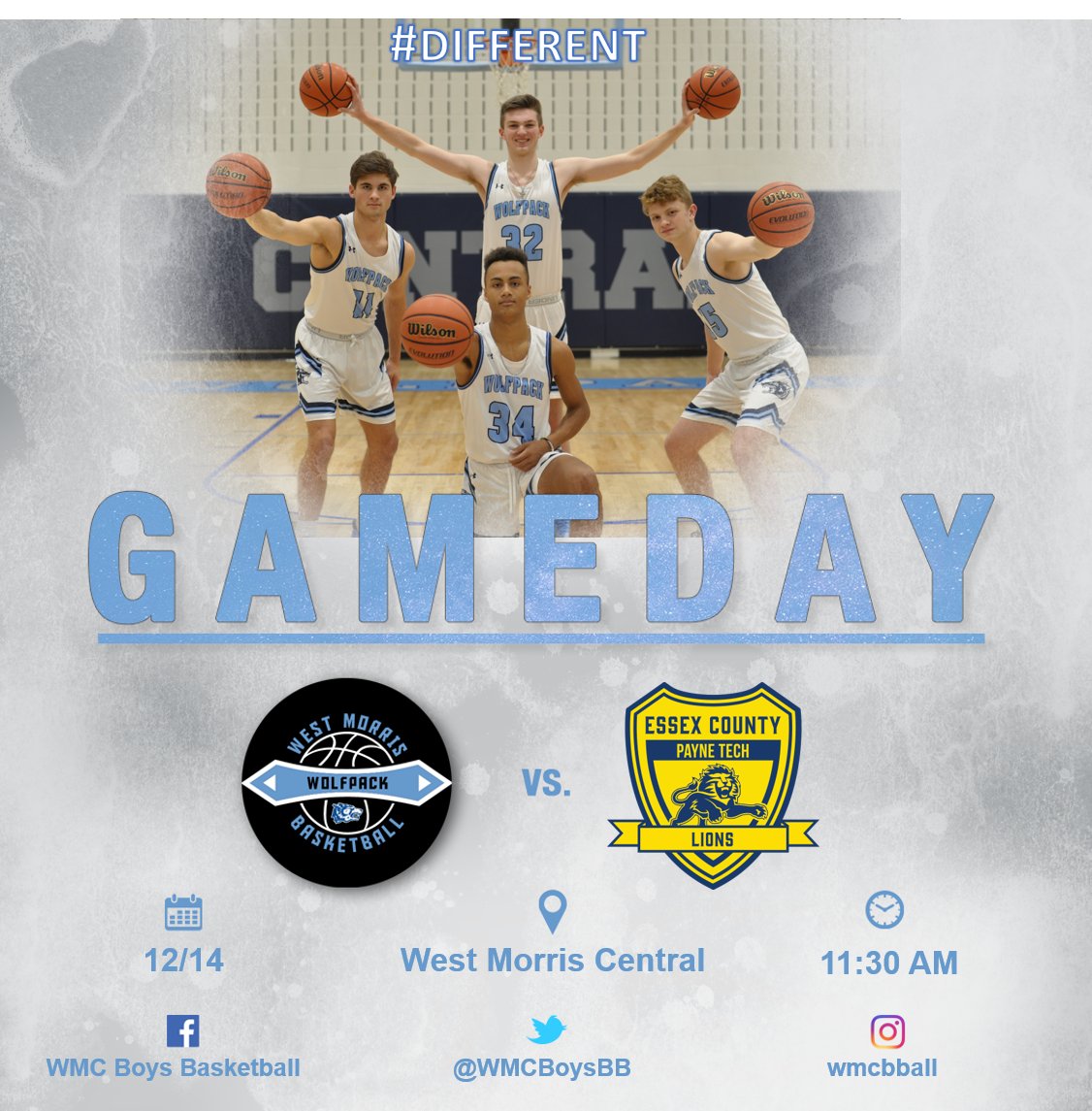 WMCBoysBB's tweet photo. Pre-season continues today as our @WMCBoysBB
hosts Payne Tech in The Wolf's Den at West Morris Central. Tip-Off is at 11:30am. #DIFFERENT #GoWMC #PACK
@MikeKinneyHS @AmitBatraHS @Richard_V_Greco
@SeanReillyHS @HSSportsNJ @kminnicksports
@dailyrecordspts @MorrSussSports https://t.co/U5YiI8OHL3
