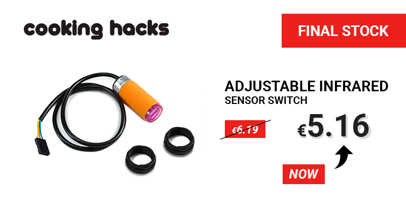Cooking_Hacks's tweet image. #FINALSTOCK 💣
Adjustable Infrared Sensor Switch 👉 ow.ly/G6tL30pGBKg