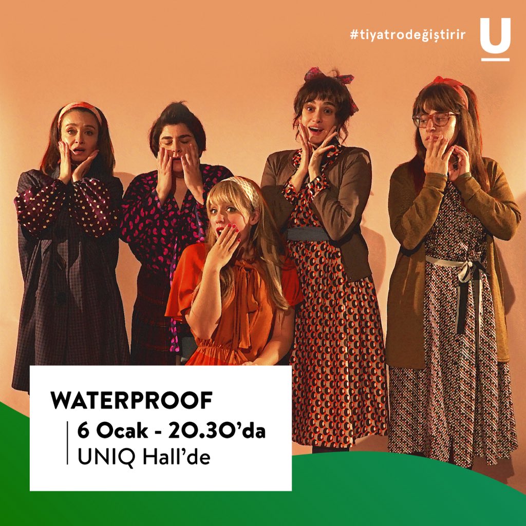Bu oyun, yaşanan bir felaketi ve onun tüm çevreye bir virüs gibi nasıl yayıldığını seyirciye anlatıyor. 

Hayranlıkla izleyeceğiniz #Waterproof, 6 Ocak 20.30’da #UNIQHall’de, biletler #Biletix’te!

#TiyatroDeğiştirir

bit.ly/2RQUan3
