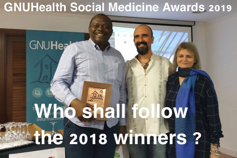 jgalloy's tweet photo. Freedom and Equity in Healthcare. Who shall get the @GNUHealth #socialmedicine awards 2019 #GNUHealthCon #OrthancCon Dec14 7pm ? @openSUSE @OrthancServer @osimis_io @chuliege @meanmicio @sjodogne @RCFLiege https://t.co/9Fu3EcxGGo