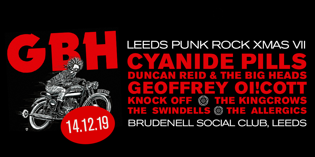 Nath_Brudenell's tweet photo. It's Punk Rock XMAS time!!! 🤟🏻🎱 Headlined by @gbhuk who are joined by @cyanidepillsuk / @duncanreid91 / Geoffrey OI!Cott / @knock_off / @kingcrows / @The_Swindells / @AllergicsUk. Doors at 15:15, don't miss out 💥⚡

➡️️ https://t.co/r1aqlDAIX0 https://t.co/92ws0sobZz