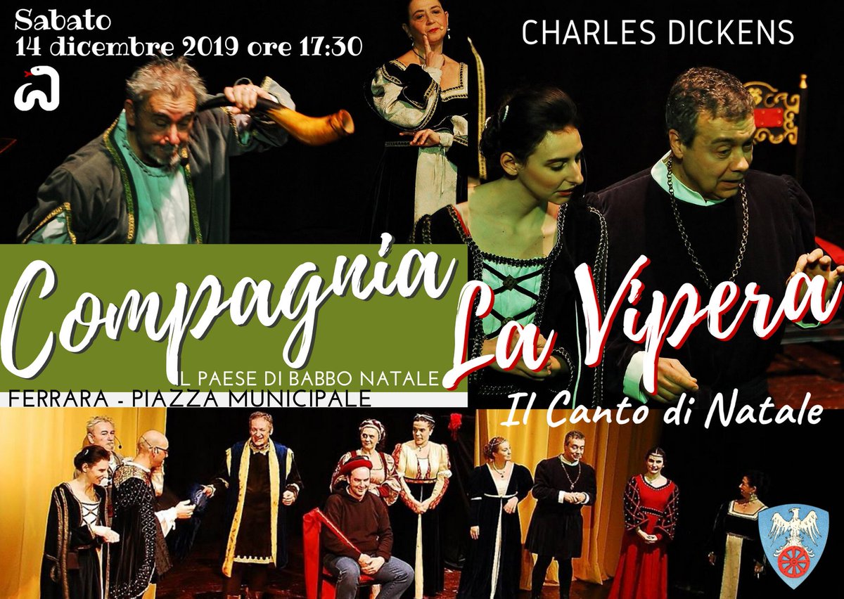 ATTENTI ALLA VIPERA!!!
Oggi pomeriggio alle 17:30 al Paese di Babbo Natale una rivisitazione in chiave gioiosa de “Il canto di Natale” di Charles Dickens.
I nostri attori dalla lingua biforcuta regaleranno un sorriso e un momento di puro spettacolo
#natale2019 #NataleaFerrara