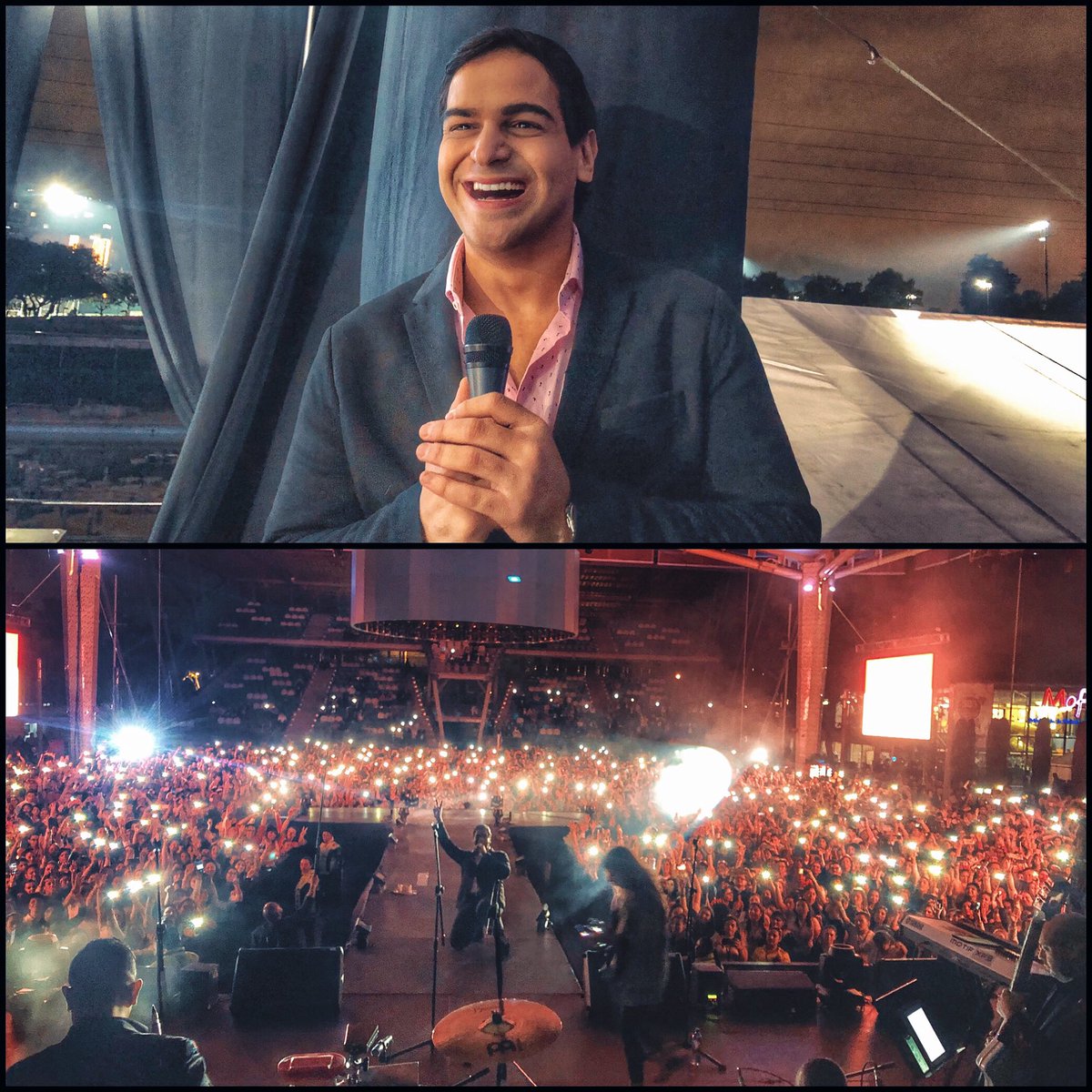 AlejoPalacio's tweet photo. ¡Familia de Compensar, es un honor acompañarlos en la 'Gran Fiesta de Colaboradores 2019'! 🥳🥳🥳 ¡Qué hermoso público! 🙌✨🧡 ¡Bendiciones y gracias por su cariño! 🙏🕺🎤🎉 #CelebrandoConCompensar #GeneraciónC @Compensar_info https://t.co/gP4ZApHzL3