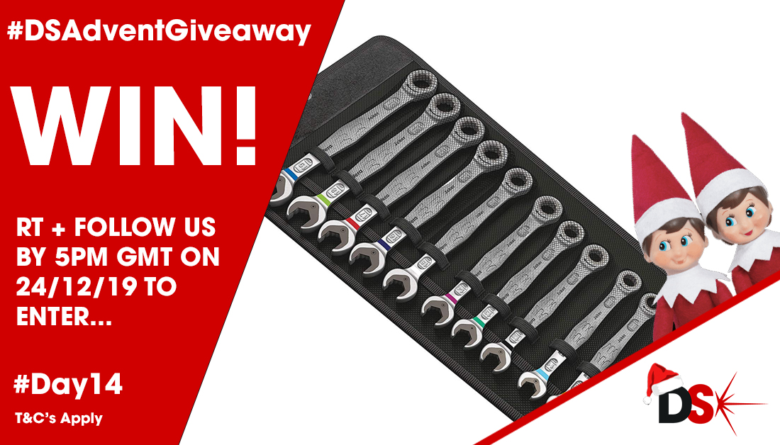 It's #Day14 of our #DSAdventGiveaway. RT + Follow us by 5pm GMT on 24/12/19 for the chance to #WIN an 11 piece Joker ratcheting combo set courtesy of @WeraToolsUK #DSElves #Advent #Giveaway Full T&amp;C's at rs-online.com/designspark/ds…