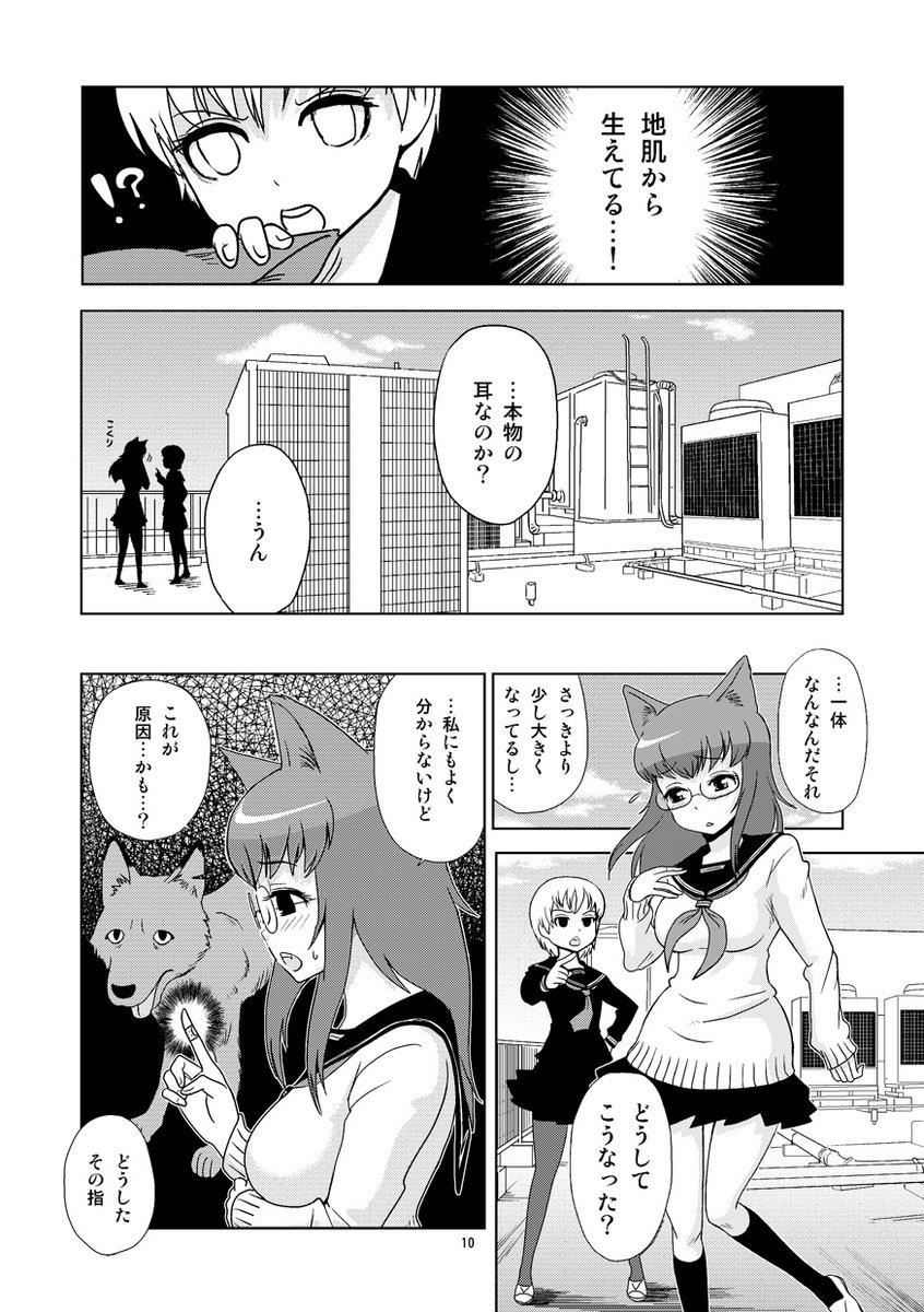 【創作漫画】狼娘とS娘 ②(2/5)
#創作漫画 #獣耳 #百合 