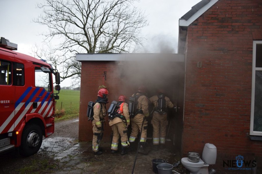 Brandweer gealarmeerd voor woningbrand Burum -..