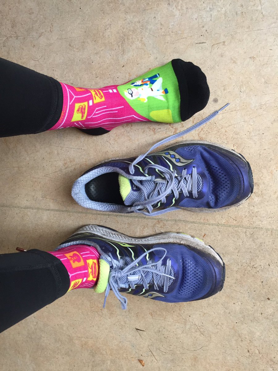 EvelineMoolena1's tweet photo. Training becomes much more fun with these great #ATD socks! Thanks so much! #ATD2019 #runningintherain https://t.co/esFt2CLHpd