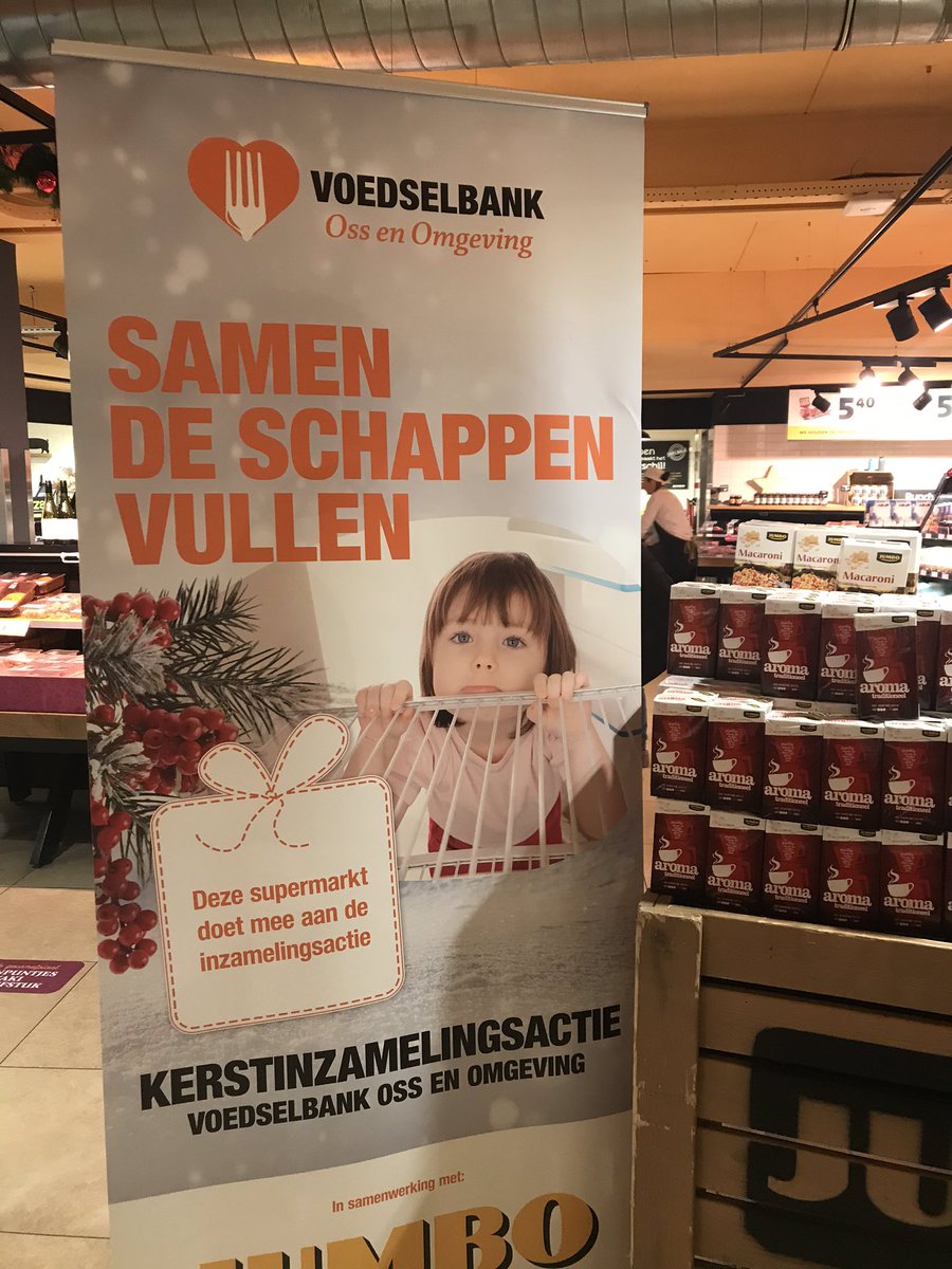 mariekemoorman's tweet photo. De schappen van de @VoedselbankOss en omgeving raken leeg. Bittere noodzaak om die weer te vullen. 53 mensen (waarvan 31 kinderen) uit Bernheze maken er gebruik van. Met een donatie trapte ik zojuist de actie bij de Jumbo in Heesch af. Geef gul! https://t.co/j21vlDT3ne